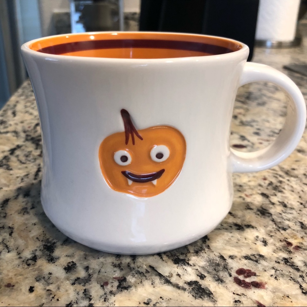2006 Starbucks pumpkin halloween coffee cup mug